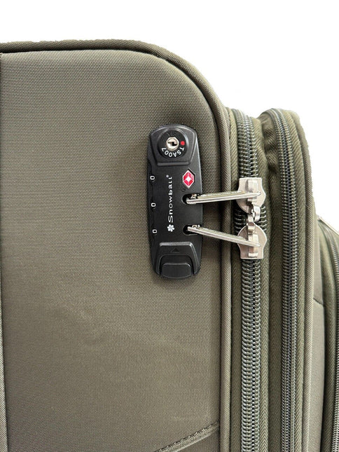 Soft Lightweight Dual 4 Wheel Suitcase Luggage