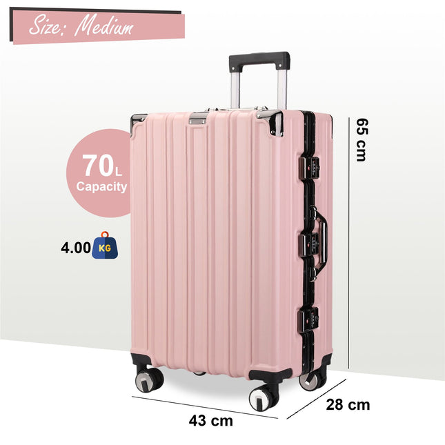 Hardshell Suitcase Set Robust 8 Wheel Cabin Luggage Suitcases