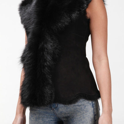Women's Toscana Sheepskin Short Gilet-Denver