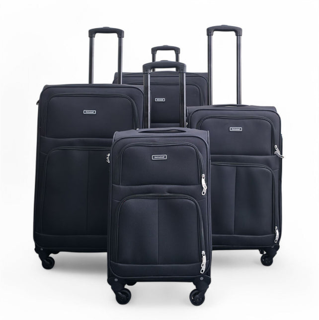 Expandable Soft Shell 4 Wheel Luggage Travel Cabin Suitcase Set Holiday Bags