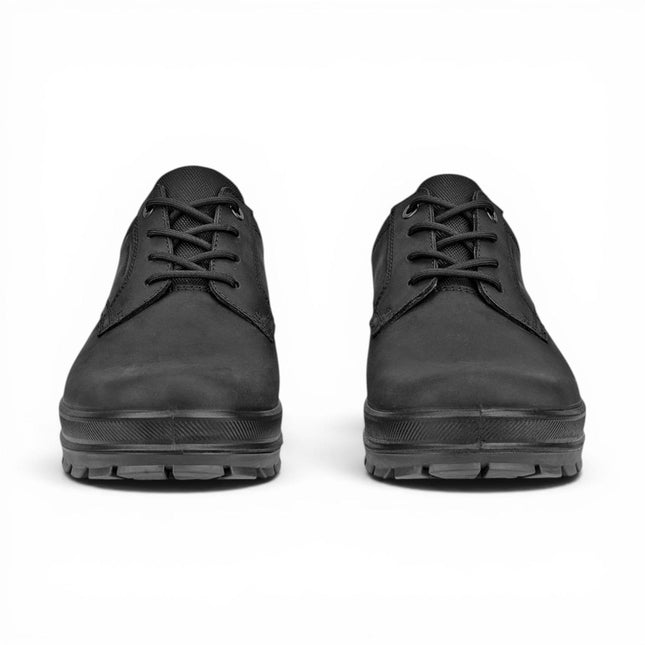 Ecco Men's Black Leather Waterproof Casual Shoes -  Rugged Track 25