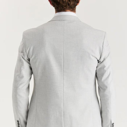 Men's Silver Lightweight Stitched Lapel Blazer