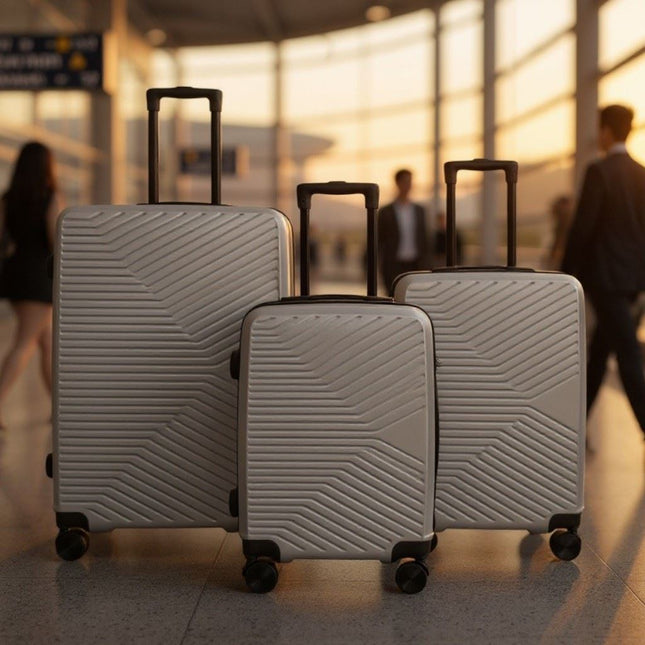 Hardshell Suitcase Set Robust 8 Wheel Cabin Luggage Case Bag