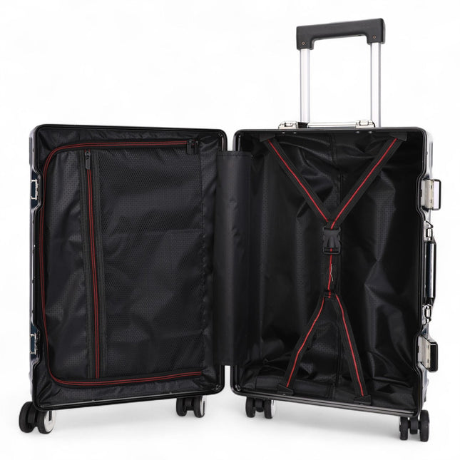 Robust Hard Shell Cabin Suitcase 36 x 24 x 56 cm Luggage Suitable for Easyjet, Ryanair, Wizzair
