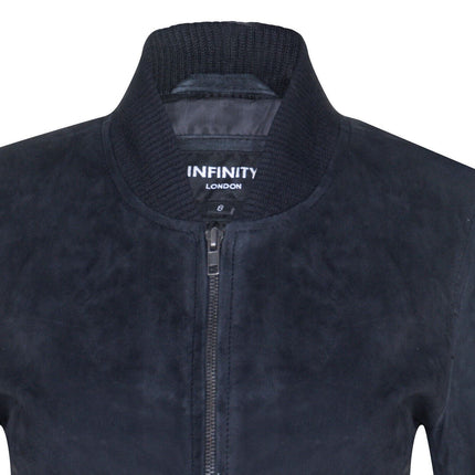 Womens MA-1 Suede Bomber Jacket-Arnhem