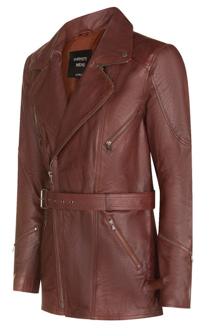Mens Cross Zip CE Armour Biker Jacket - Budapest