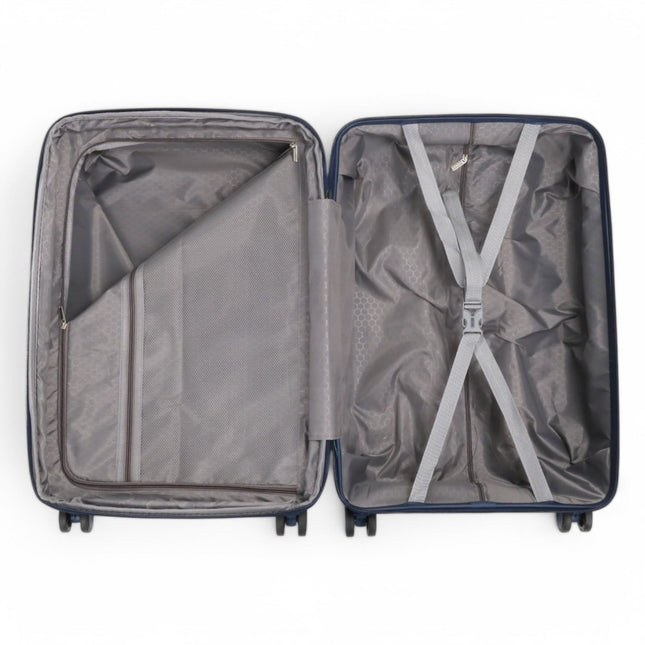 Expandable Hard Shell 8 Wheels Luggage Travel Cabin Suitcase Set