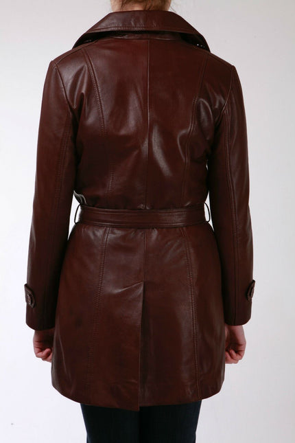Womens 3/4 Length Trench Coat-Ranchi