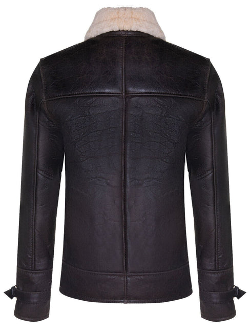 Mens Sheepskin Classic Safari Jacket-Arezzo