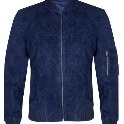 Mens Goat Suede MA-1 Bomber Jacket-Auckland