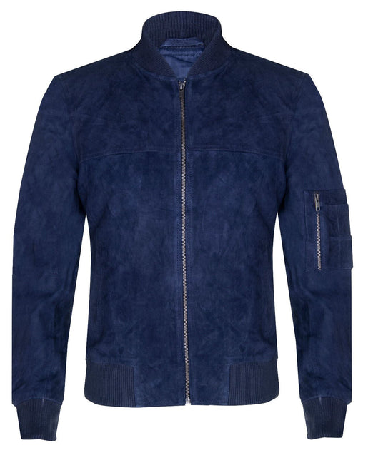 Mens Goat Suede MA-1 Bomber Jacket-Auckland