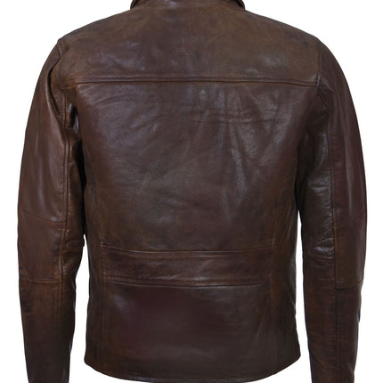 Men's Harrington Cow Hide Leather  Leather Jacket-Lima