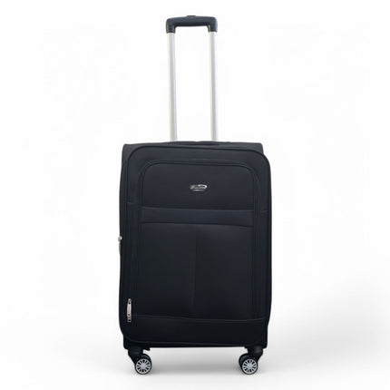 Expandable Soft Shell 8 Wheels Luggage Travel Cabin Suitcase Set