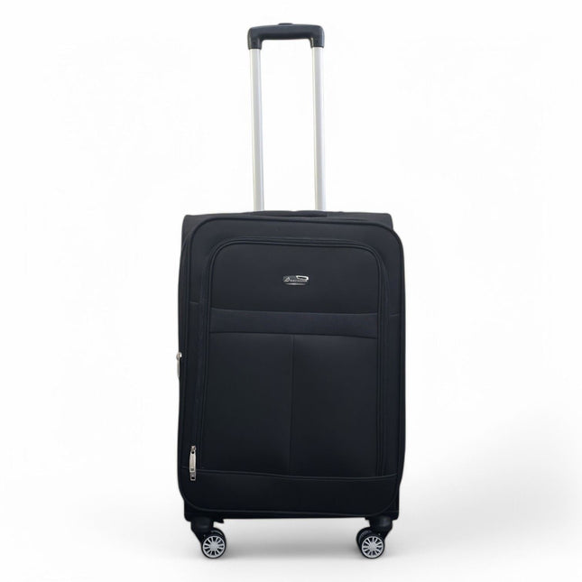 Expandable Soft Shell 8 Wheels Luggage Travel Cabin Suitcase Set