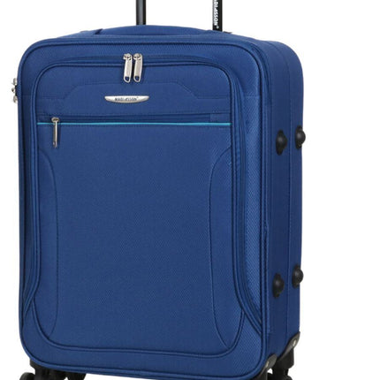 Lightweight Soft Cabin Suitcase 4 Wheel Luggage Travel
