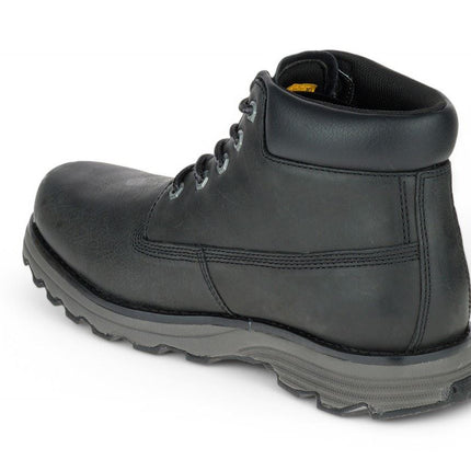 Caterpillar Men's Founder Black Leather Everyday Ankle Boots