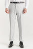 Men's Silver Lightweight Summer Wedding Party Trouser