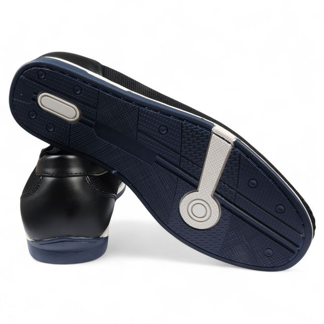 Men's Navy Lightweight Mesh Slip-On Breathable Loafers