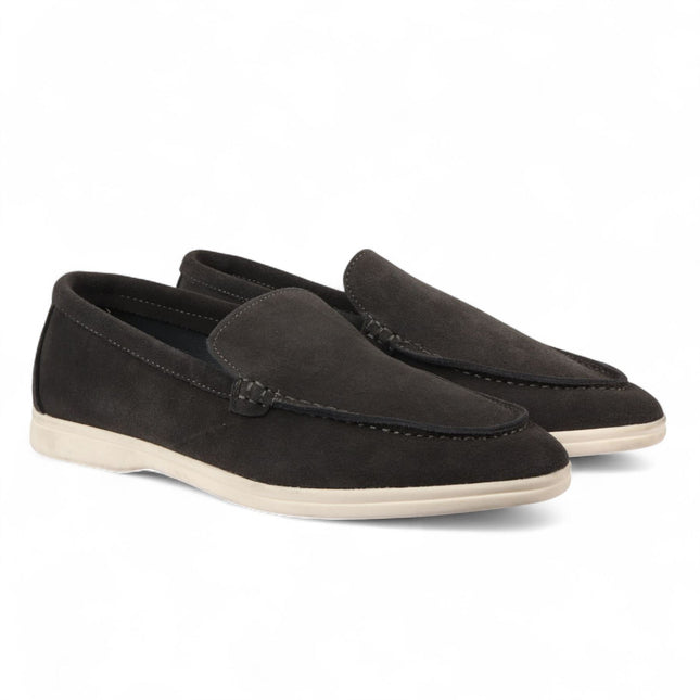 Men’s Durable Black Slip-On Loafers with Cushioned Insole