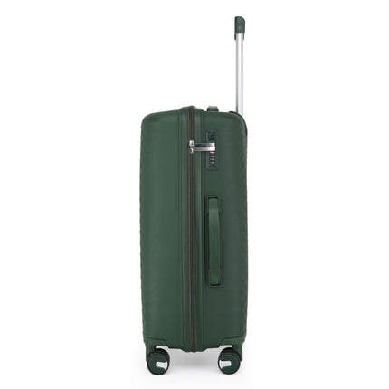 Dual 4 Wheel Robust Lightweight TSA Hard Shell Suitcase Luggage Travel Bags Set