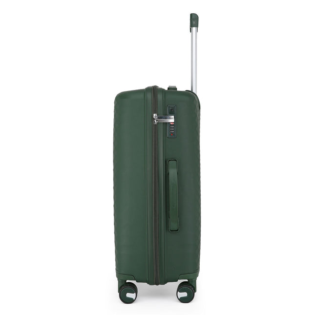 Dual 4 Wheel Robust Lightweight TSA Hard Shell Suitcase Luggage Travel Bags Set