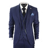 Men's Classic 3-Piece Plain Navy Suit