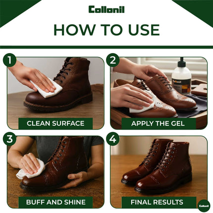 Collonil Leather Gel 230ml Waterproof, Dirt-Repellent & Colour-Reviving Leather Care