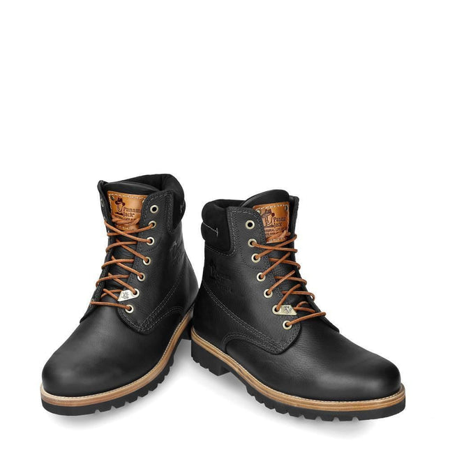 Panama Jack 03 C27 Mens Black Waterproof Leather Laces Hiking Ankle Boots