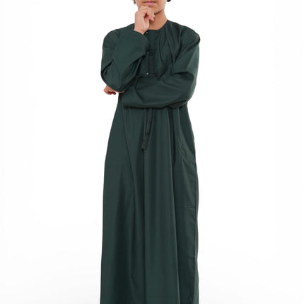 Kids Boys Eid Green Moroccan Jubba Robe Djellaba Ramadan Eid Thobe - K-HM11