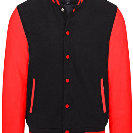 Letterman Baseball Wool Leather Varsity Bomber Jacket - Genoa