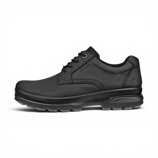 Ecco Men's Black Leather Waterproof Casual Shoes -  Rugged Track 25