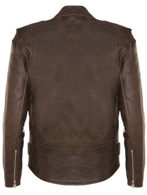 Mens Cow-Hide Black Brando Jacket -Venice