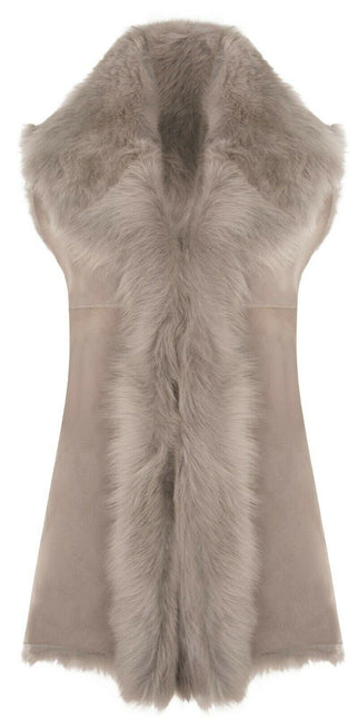 Women's Toscana Sheepskin Long Gilet-Sorocaba