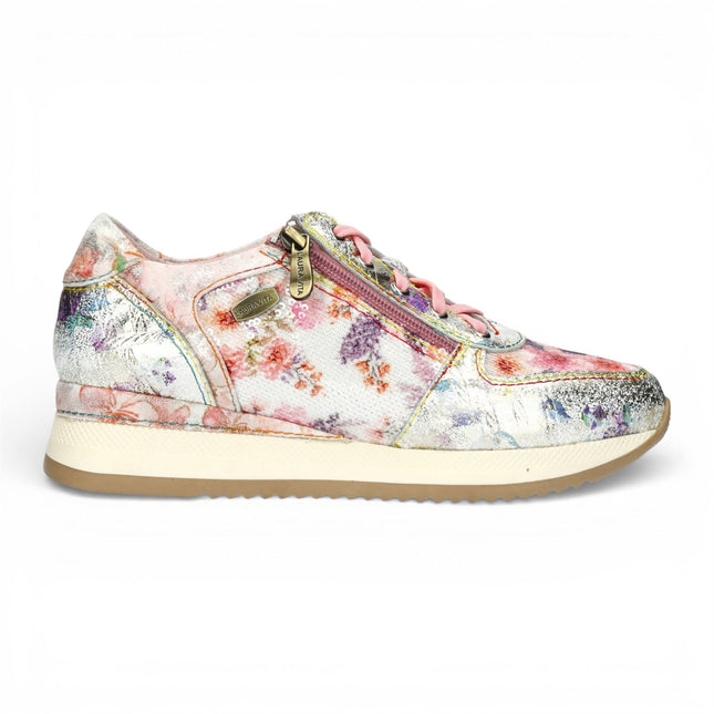 Laura Vita Women's Gycmo 58 Rose Pink Floral Leather Trainers Sneaker Shoes