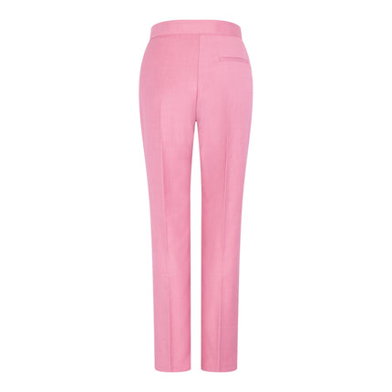 Women's 3 Piece Tailored Fit Plain Pink Formal Office Suit