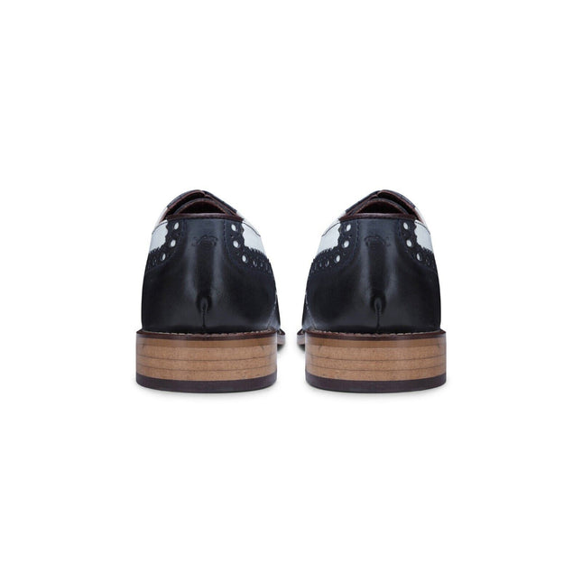 Mens Classic Oxford Navy/White Leather Gatsby Brogue Shoes