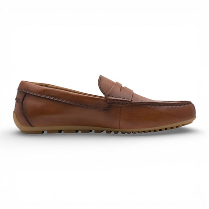 Tamaris Mens Brown Leather Moccasin Loafers Casual Shoes