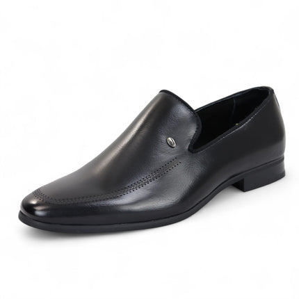 Men's Black Classic Slip-On Loafers Formal Shoes