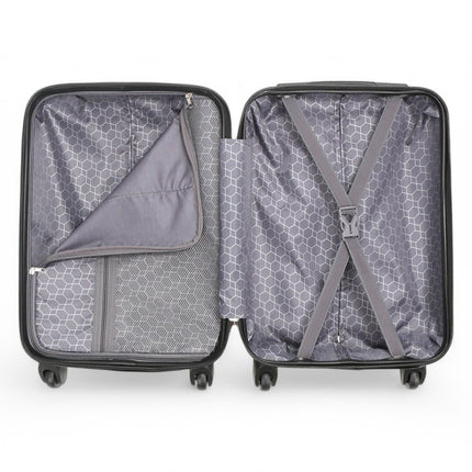 Hard Shell ABS 4 Wheels Luggage Travel Cabin Suitcase Set