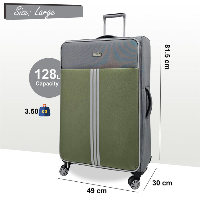 Lightweight  Soft Suitcases 4 Wheel Luggage Travel Bag