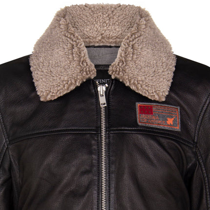 Mens US Leather Bomber Jacket-Arizona