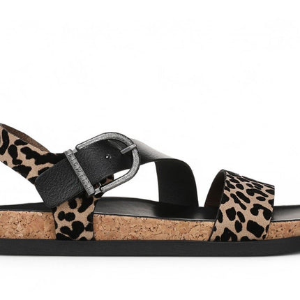 Blowfish Malibu Women's Leopard Brown Footbed Sandals - Lance