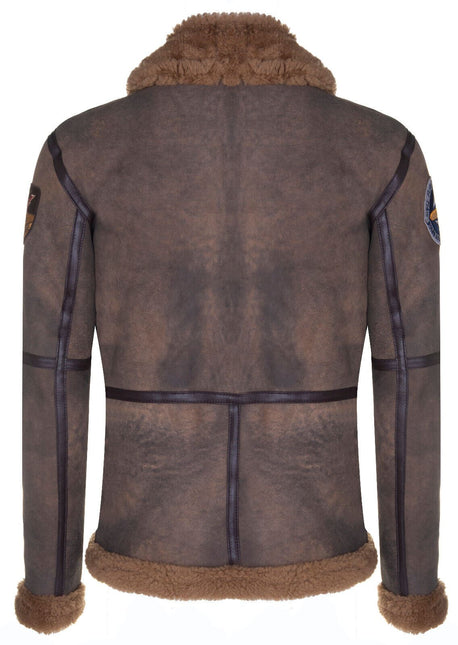 Mens B3 Sheepskin WW2 Bomber Jacket-Arnsberg
