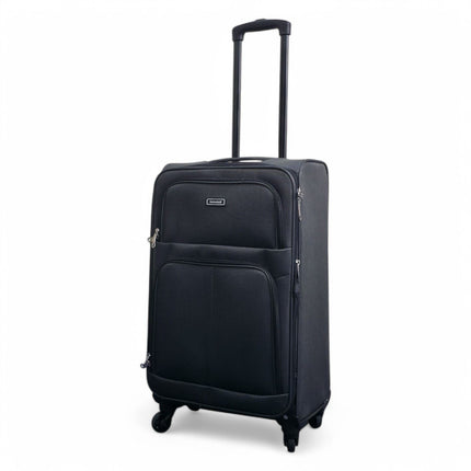 Expandable Soft Shell 4 Wheel Luggage Travel Cabin Suitcase Set Holiday Bags