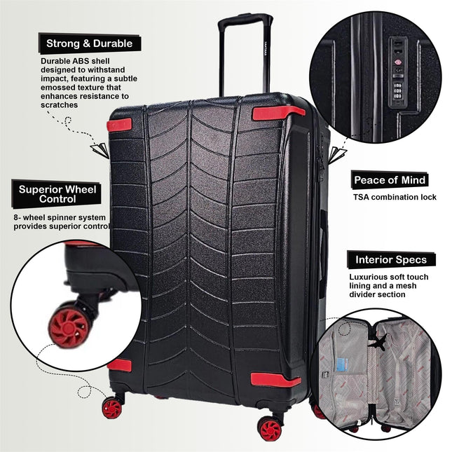Hard Shell Luggage Travel Suitcase Set