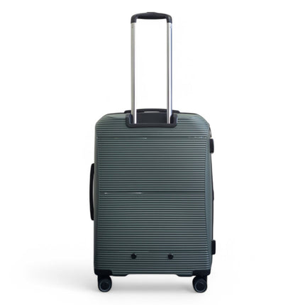 Expandable Hard Shell PP 8 Wheel Luggage Travel Cabin Holiday Bags Suitcase Set