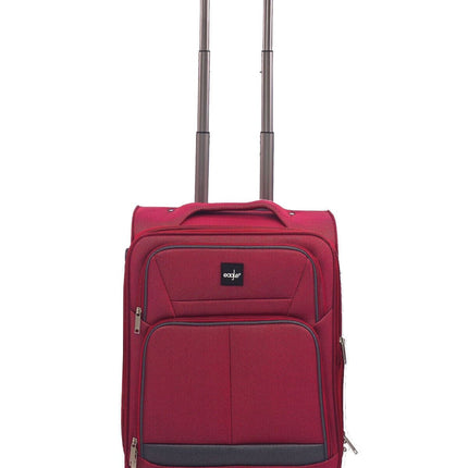 Soft Shell Cabin Suitcase 54 x 38 x 21 cm Lightweight Luggage Suitable for Easyjet, Ryanair