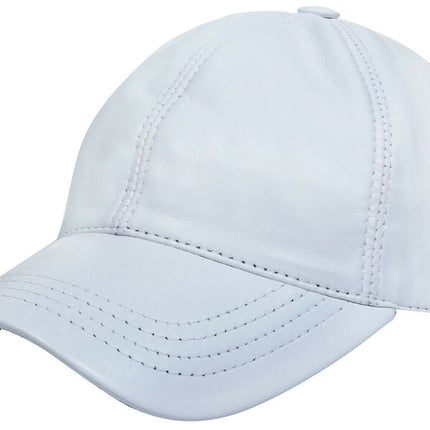 Unisex Real Nappa Leather Adjustable Golf Snapback Plain Baseball Cap Hat