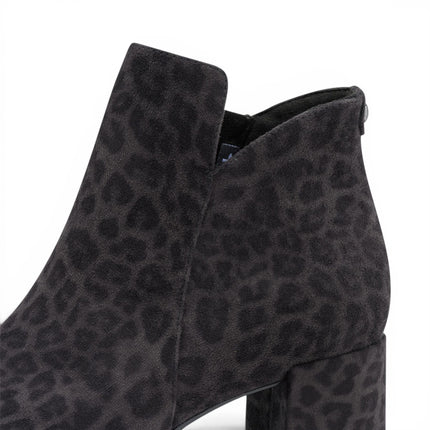 Tamaris Women's Grey Faux Heeled Ankle Boots - 25354-43