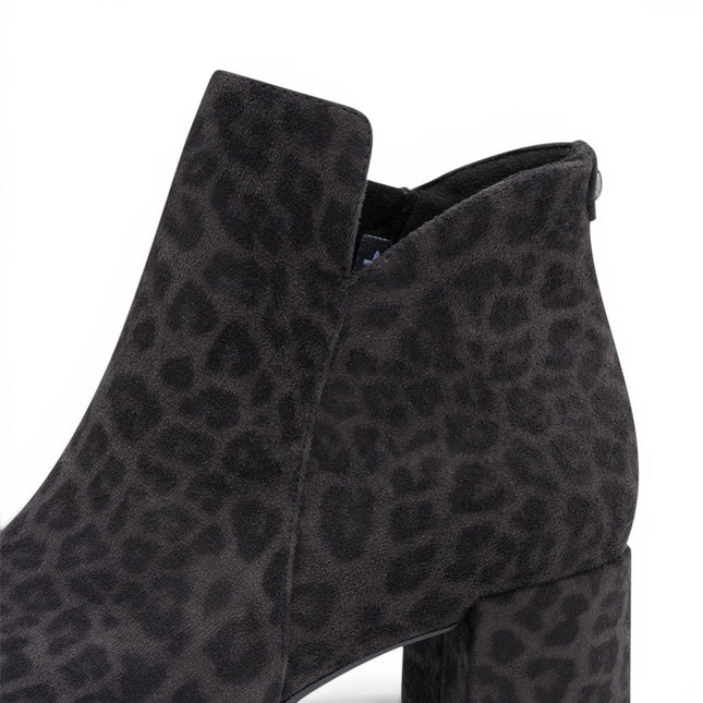 Tamaris Women's Grey Faux Heeled Ankle Boots - 25354-43